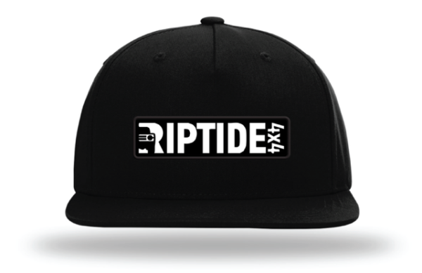 Riptide 4x4 Solid black snapback hat